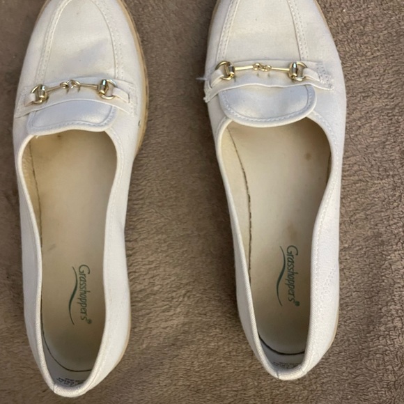 GRASSHOPPERS CANVAS SILIP ON SHOES TAN SZ 9M - Picture 2 of 10